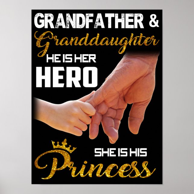 Poster Grand-père et petite-fille (Devant)