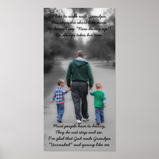 Poster grand-père et petits-fils (Devant)