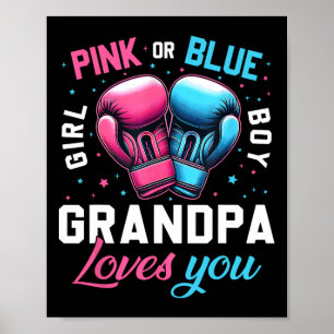 Poster Grand-Père Rose Ou Bleu Vous Aime Boxer Genre Reve