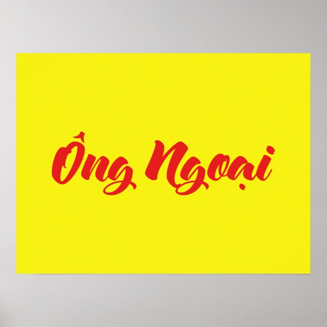 Poster Grand-père vietnamien (maternel) - Ông Ngobao (Devant)