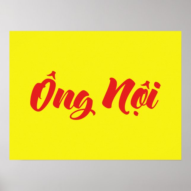 Poster Grand-père vietnamien (paternel) - Ông Noi (Devant)