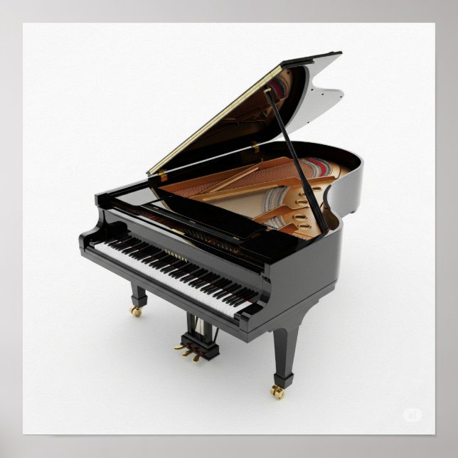 Poster Grand Piano poli (Devant)
