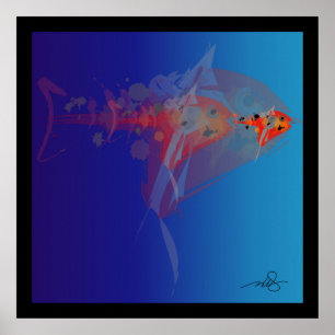 Poster Grand Poisson, Petit Poisson