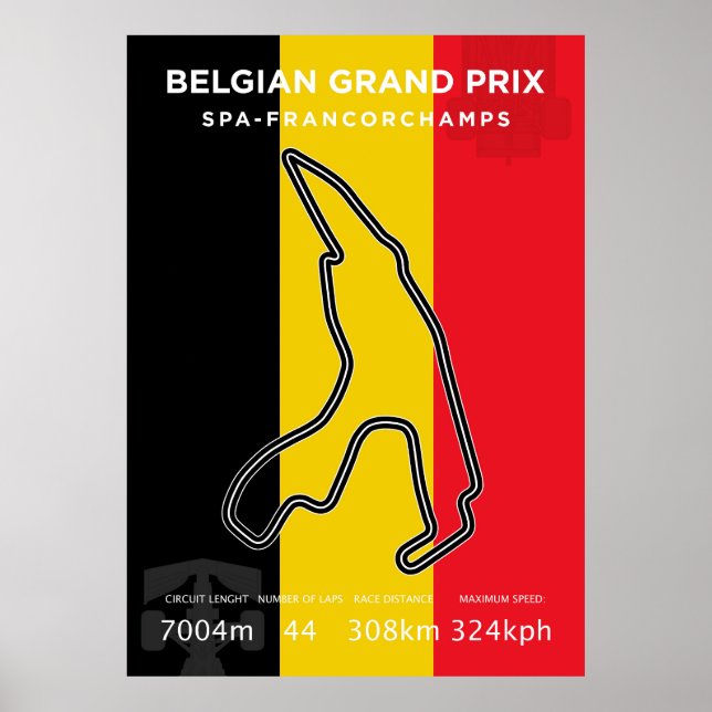 Poster Grand Prix de Belgique (Devant)