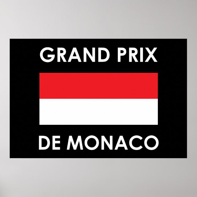 Poster Grand Prix De Monaco (Devant)