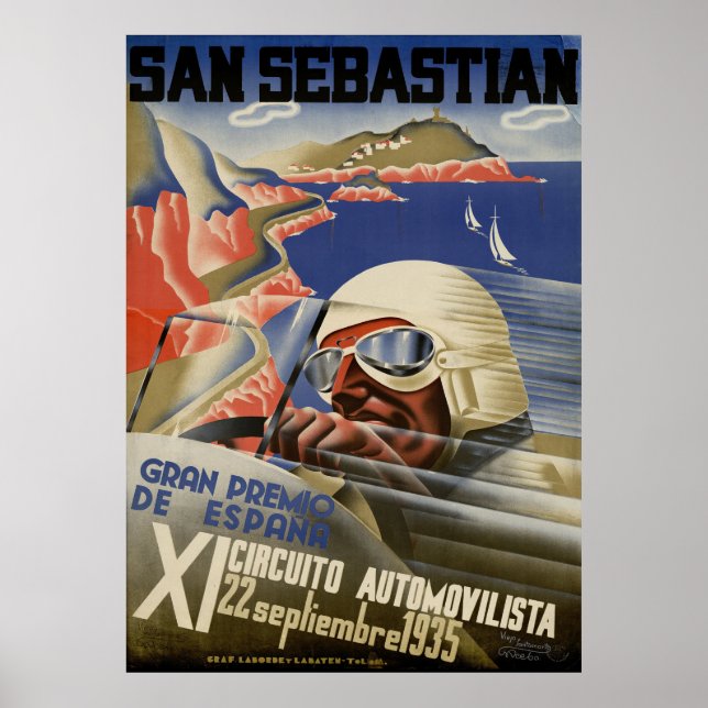 Poster Grand Prix de Saint-Sébastien 1935 (Devant)