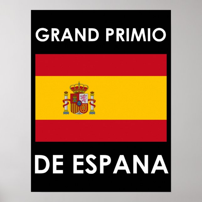 Poster Grand Prix d'Espagne (Devant)