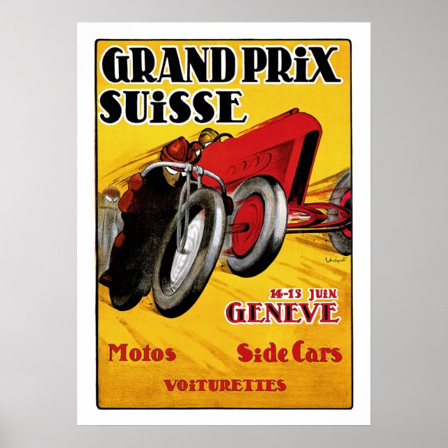Poster Grand Prix Suisse (Devant)