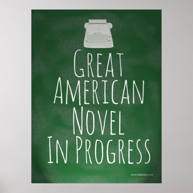 Poster Grand romancier américain Epic Motto (Devant)