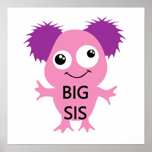 Poster Grand Soeur Rose Monster
