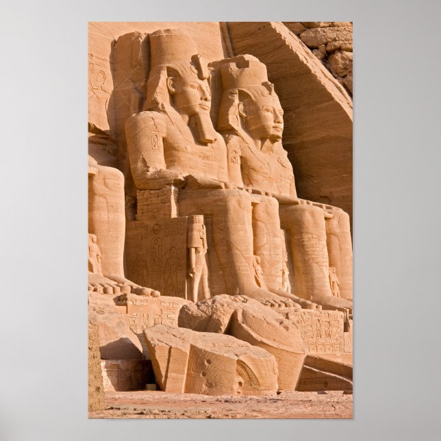 Poster Grand Temple d'Abou Simbel - Ramses II - Egypte (Devant)