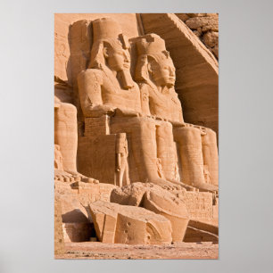 Poster Grand Temple d'Abou Simbel - Ramsès II - Égypte