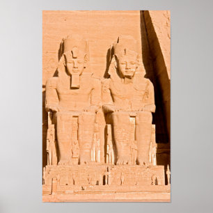 Poster Grand Temple d'Abou Simbel - Ramses II - Egypte