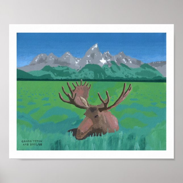 Poster Grand Teton (Devant)