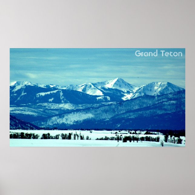 Poster Grand Teton (Devant)