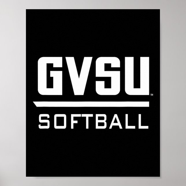 Poster Grand Valley State University Gvsu Softll Apparel  (Devant)