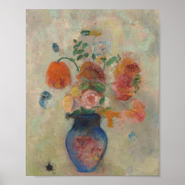 Poster grand vase avec fleurs (Devant)