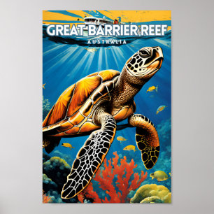 Poster Grande barrière de corail Australie