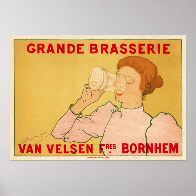 Poster Grande Brasserie Van Velsen (Devant)