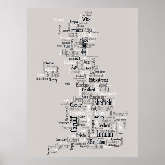 Poster Grande-Bretagne Royaume-Uni (Devant)