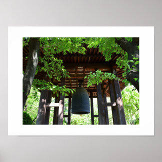 Poster Grande Cloche, Temple Zojoji : Tokyo