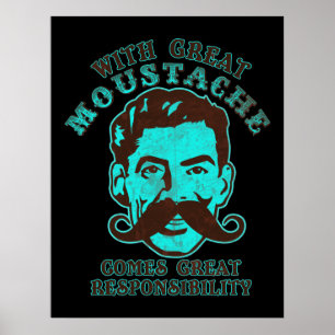 Poster Grande copie de moustache