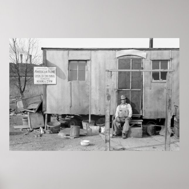 Poster Grande Dépression, années 1940 (Devant)
