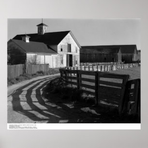Poster Grande grange et route, mars 1962