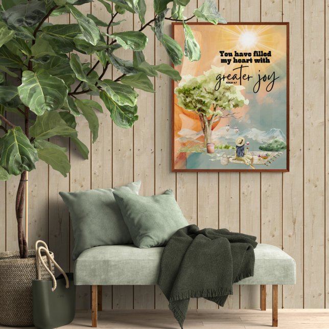 Poster Grande Joie Bible Verse Psaume 4 7 (Créateur téléchargé)