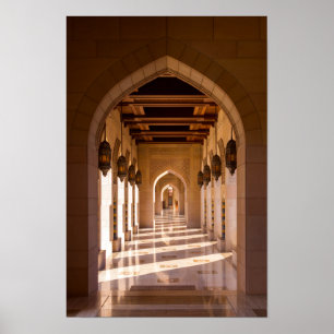 Poster Grande Mosquée du Sultan Qaboos à Mascate, Oman
