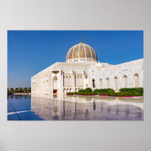 Poster Grande Mosquée du Sultan Qaboos à Mascate, Oman