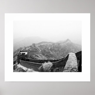 Poster Grande Muraille avec neige