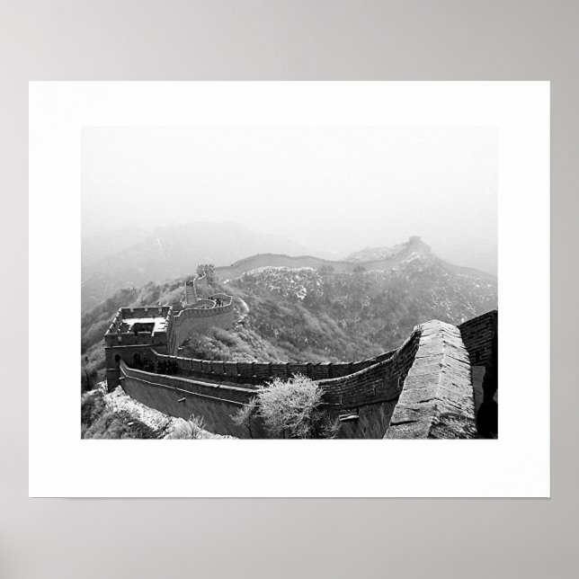 Poster Grande Muraille avec neige (Devant)