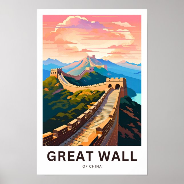 Poster Grande Muraille de Chine Imprimer (Devant)