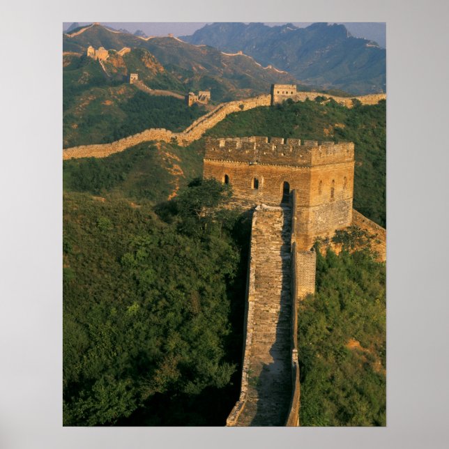Poster Grande Muraille sinuant à travers la montagne, Chi (Devant)