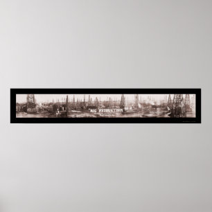 Poster Grande photo 1920 de l'huile TX de production
