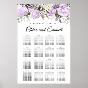 Poster Grande Plaine Florale 16 Table Mariage