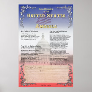 Poster Grande République des États-Unis
