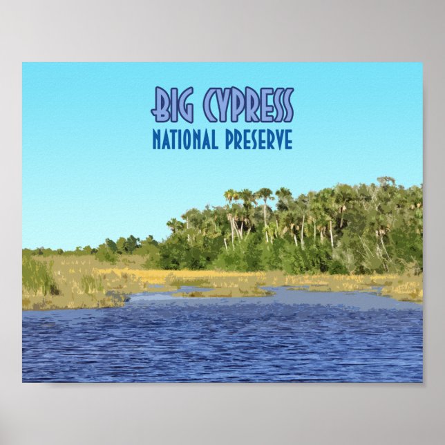 Poster Grande réserve nationale de Cypress Floride (Devant)