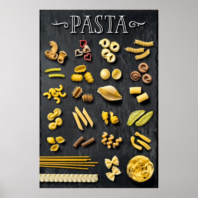Poster Grande sélection de pâtes (Devant)