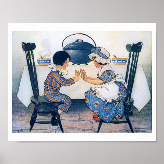 Poster Grande soupe de haricot, Jessie Willcox Smith (Devant)