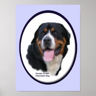 Poster Grande Suisse Mountain Dog Art Imprimer