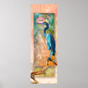POSTER GRANDE TRANQUILLITÉ BLUE HERON