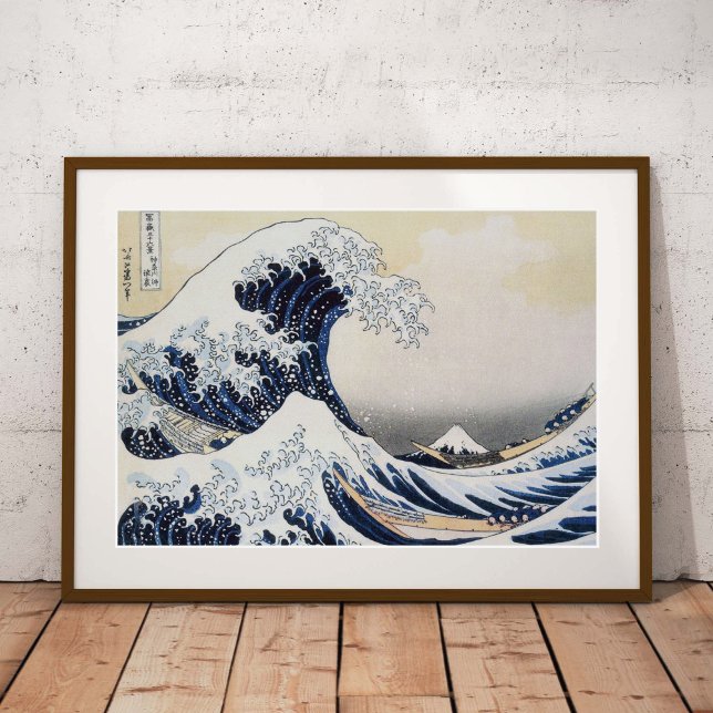 Poster Grande vague au large de Kanagawa Hokusai (Créateur téléchargé)