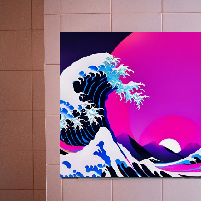 Poster grande vague moderne (Créateur téléchargé)