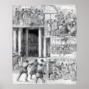 Poster Grandes émeutes à Londres