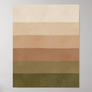 Poster Grandes Horizons Terre - Art Mur Minimaliste