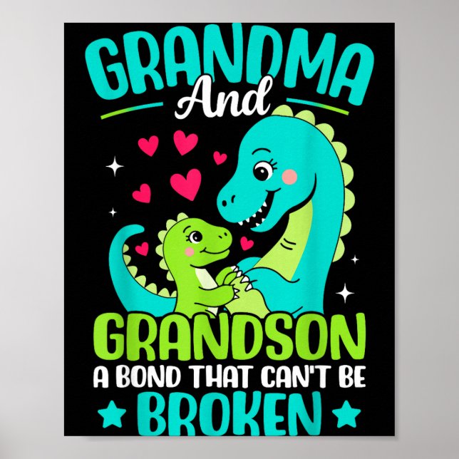 Poster Grandma And Grandson A Bond That Can't Be Broken D (Devant)