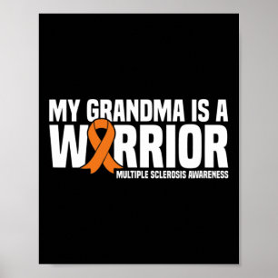 Poster Grandma Est Un Guerrier Ms Multiple Sclerosis