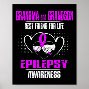 POSTER GRANDMA ET GRANDSON MEILLEUR AMI DE LIFE EPILEPSY